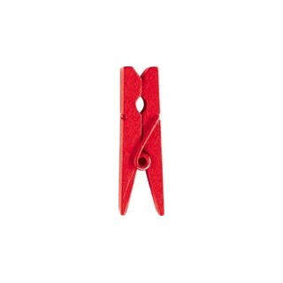 12 pinces bois rouge, dimension 3.5 cm
