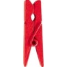 12 pinces bois rouge, dimension 3.5 cm