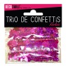 Trio di coriandoli, tondi, stelle e tazze, fucsia Trio di coriandoli, tondi, stelle e tazze, fucsia