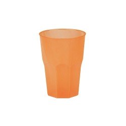 20 Verres à caipiriña, mojito, plastique PP, orange
