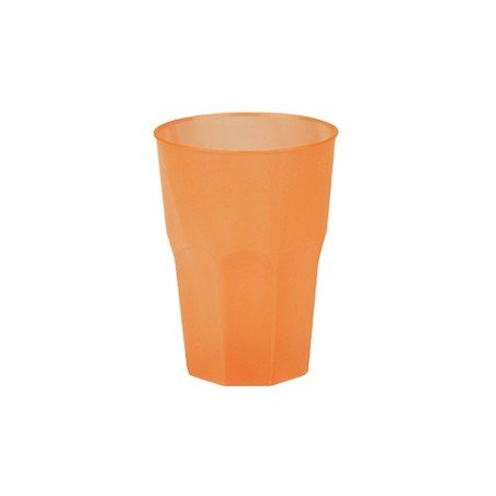 20 Verres à caipiriña, mojito, plastique PP, orange
