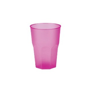 20 bicchieri Caipiriña, mojito, plastica PP, fucsia
