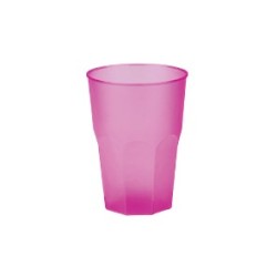 20 bicchieri Caipiriña, mojito, plastica PP, fucsia