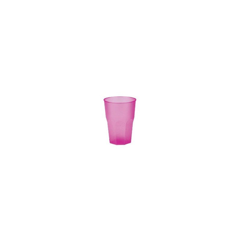 20 bicchieri Caipiriña, mojito, plastica PP, fucsia