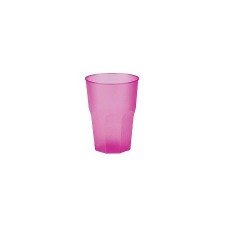 20 bicchieri Caipiriña, mojito, plastica PP, fucsia