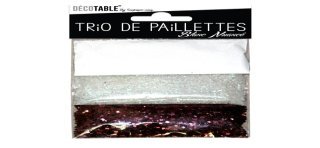 Trio di paillettes, 3 bustine di paillettes bianche