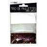 Trio di paillettes, 3 bustine di paillettes bianche