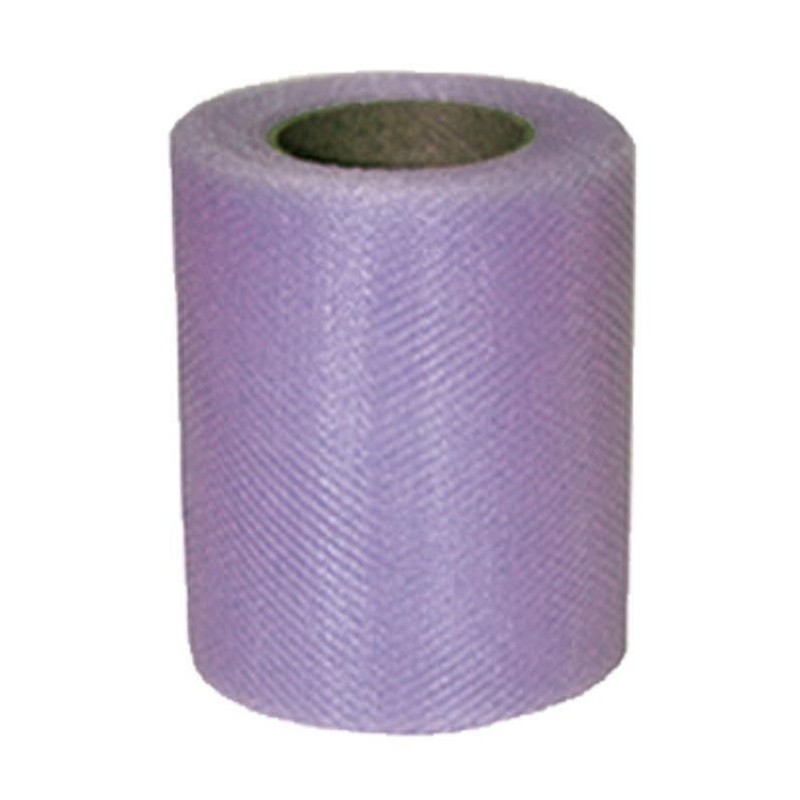 Tüllband 8 cm x 20 meter, blasslila Farbe