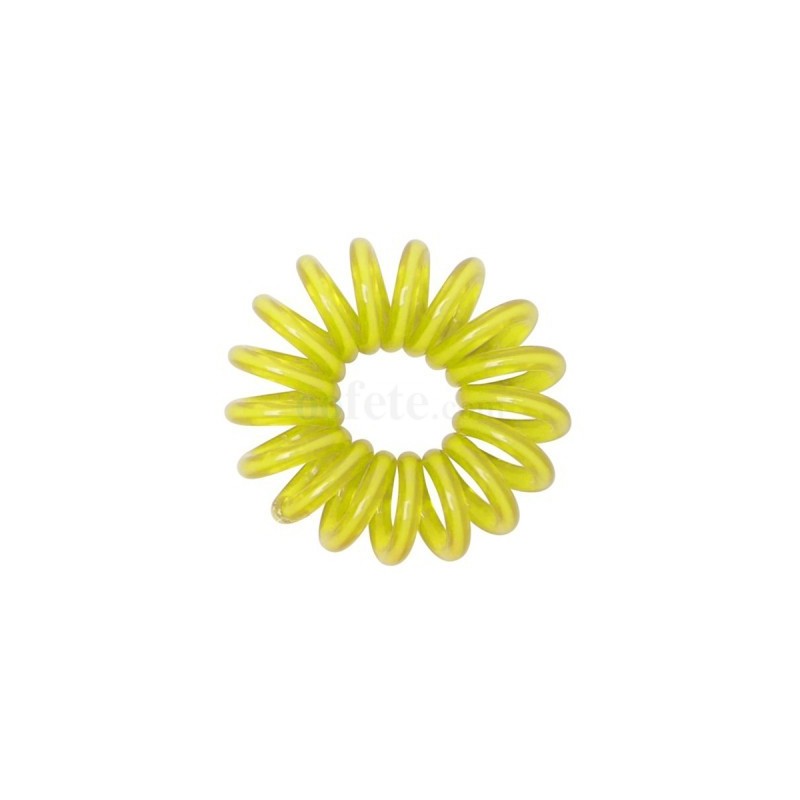 12 Bracelets ressorts, plastique, jaune 12 Bracelets ressorts, plastique, jaune