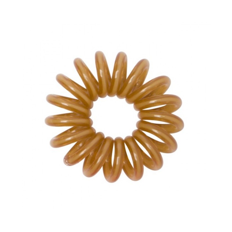 12 Bracelets ressorts, plastique, chocolat 12 Bracelets ressorts, plastique, chocolat