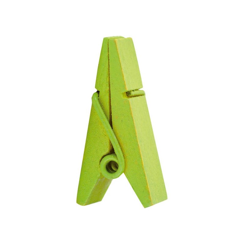 12 Pinces pyramide, vert, 3.5 x 1.2 cm