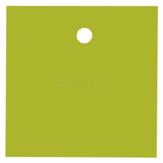 10 Quadratische Tischkartenhalter, kiwi, 4 x 4 cm
