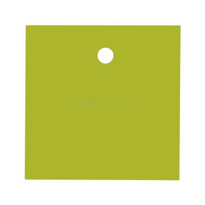 10 Quadratische Tischkartenhalter, kiwi, 4 x 4 cm