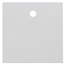10 Marques-place carrés, blanc, 4 x 4 cm
