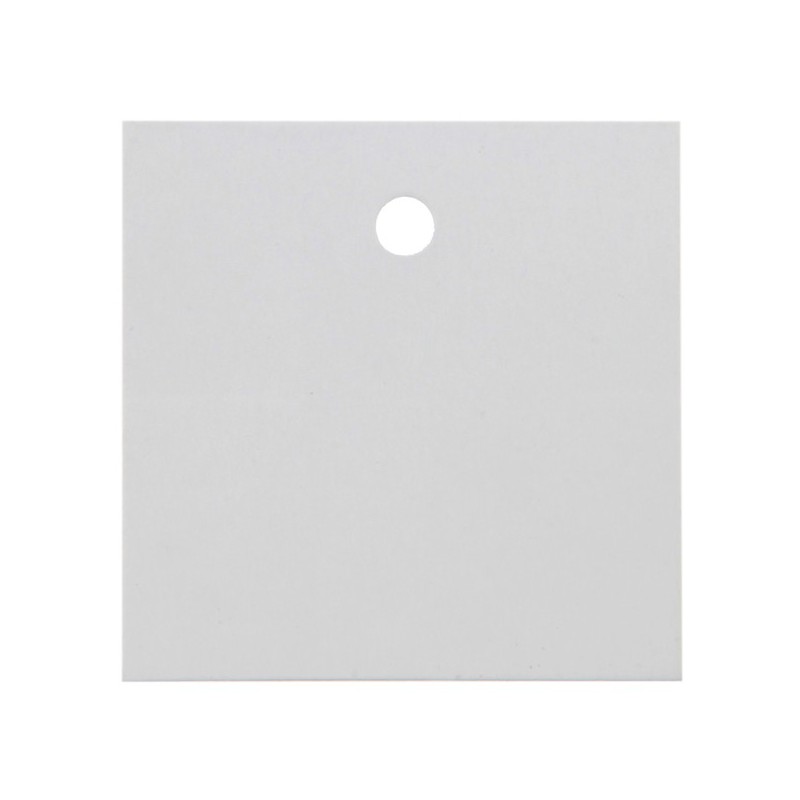 10 Marques-place carrés, blanc, 4 x 4 cm