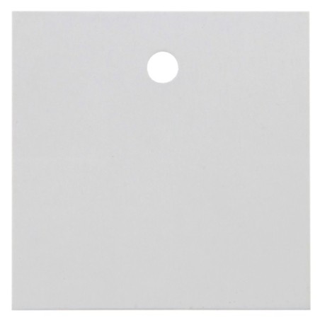 10 Marques-place carrés, blanc, 4 x 4 cm
