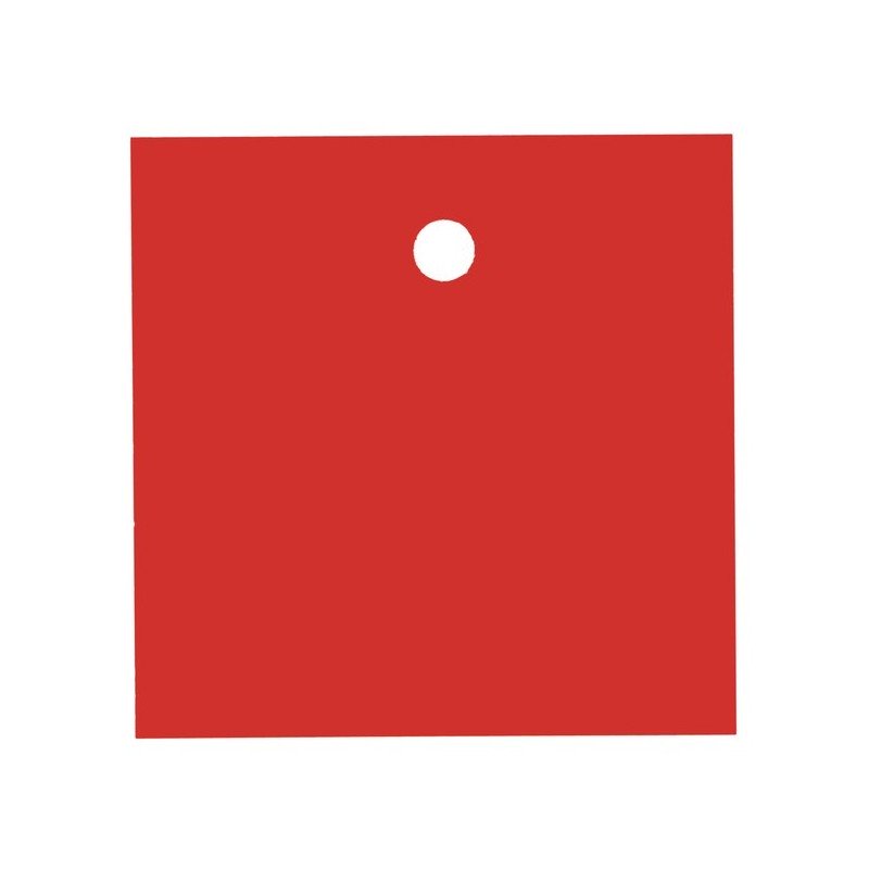 10 Quadratische Tischkartenhalter, rot, 4 x 4 cm