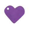 10 segna posto, cuore, 4 x 4 cm, prugna 10 segna posto, cuore, 4 x 4 cm, prugna