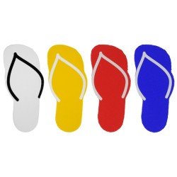 50 Confettis tong, multicolore, 1.8 x 4 cm