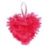 Coeur en plumes, fuchsia, 12 cm Coeur en plumes, fuchsia, 12 cm