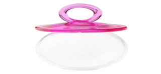 4 scatole forma di tettarella, 4,4 x 6,7 cm, fucsia