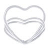 2 marques-place, coeur, métal, blanc, ø 3 cm 2 marques-place, coeur, métal, blanc, ø 3 cm