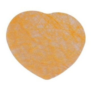 50 coriandoli in cuore, mandarino, 5 cm circa