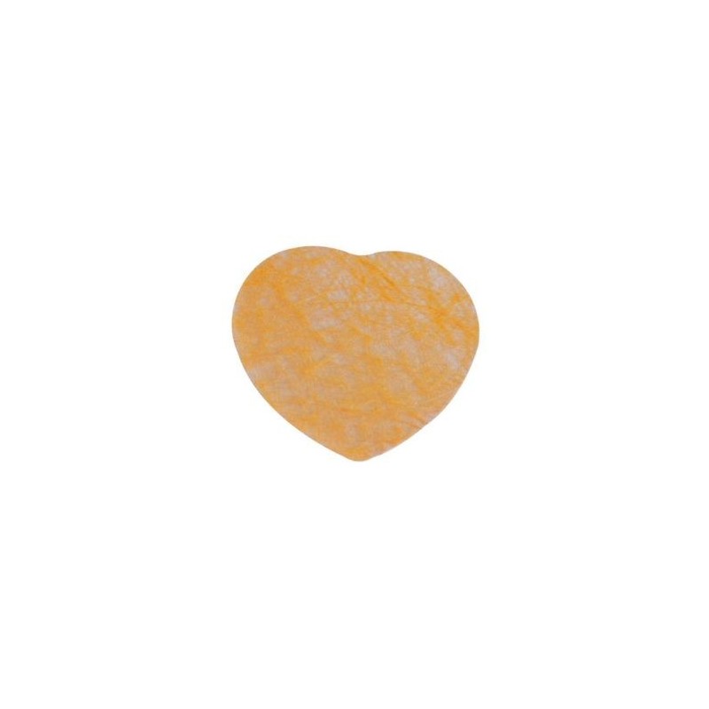 50 coriandoli in cuore, mandarino, 5 cm circa