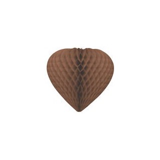 Sospensione cuore 3D, ø 30 cm, cioccolato