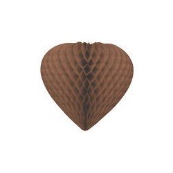 Sospensione cuore 3D, ø 30 cm, cioccolato