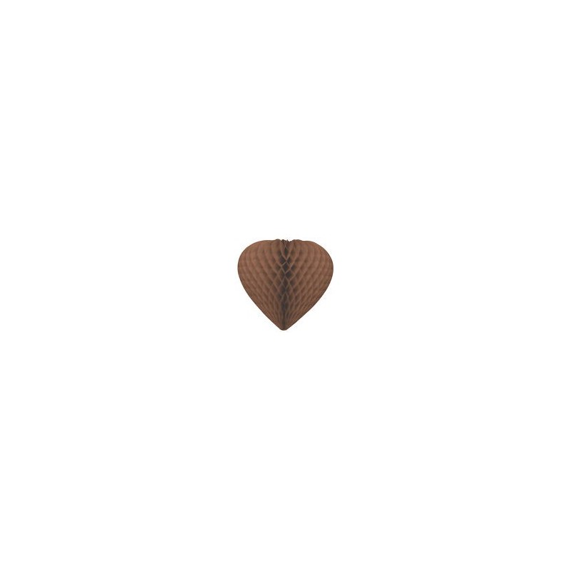 Suspension coeur 3D, ø 30 cm, chocolat Suspension coeur 3D, ø 30 cm, chocolat