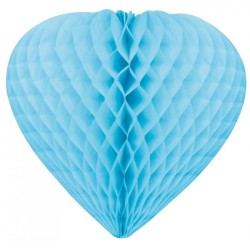sospensione  coeur 3D, ø 30 cm, turquoise