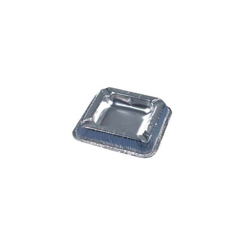 50 Cendriers en aluminium, 12.5 x 12.5 cm