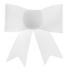 4  Kleine Schleife Sticker, weiss, 5 x 4.5 cm