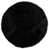 4 Sets de table en fourrure, ø 34 cm, polyester, noir 4 Sets de table en fourrure, ø 34 cm, polyester, noir
