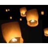 Lanterne Celeste en papier blanc ignifuge, 72 x 37 x 37 cm