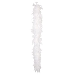 Boa en plumes, 1.80 mètres, 50 gr, blanc