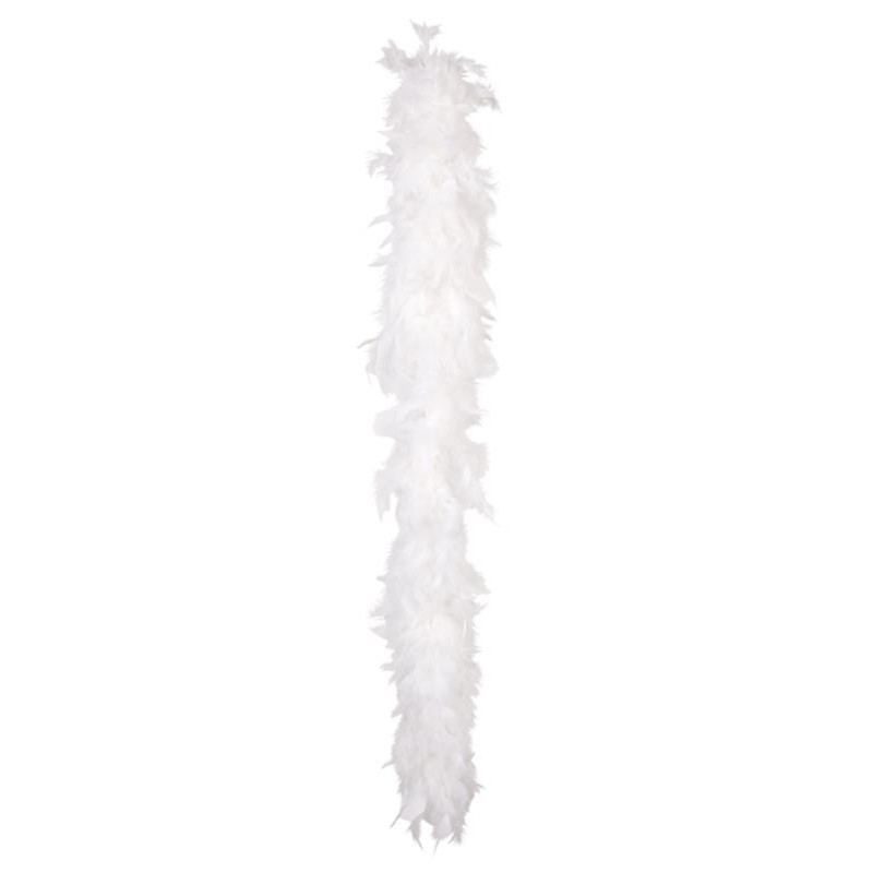 Boa en plumes, 1.80 mètres, 50 gr, blanc Boa en plumes, 1.80 mètres, 50 gr, blanc