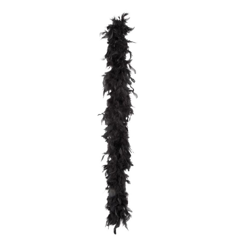 Boa en plumes, 1.80 mètres, 50 gr, noir Boa en plumes, 1.80 mètres, 50 gr, noir