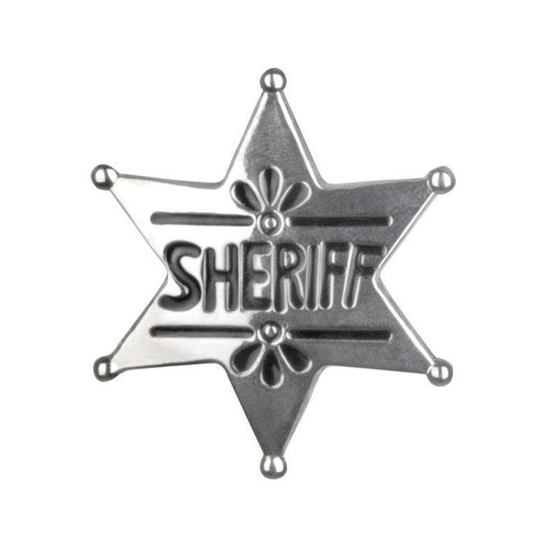 Distintivo di "Sceriffo", stella, argento