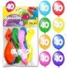 Sachet de 8 ballons 40 ans