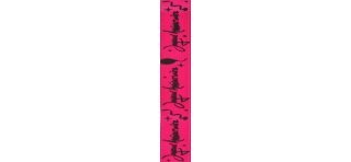  Geburtstag Band "Joyeux anniversaire", Fuchsie, 10 mm x 5 meter 