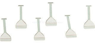 Sachet de 6 mini rames, blanc, bleu ciel, taupe, 7 cm