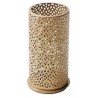 Metall-Kerzenhalter für Maxi-Teelichter oder LED, 14 x 7,5 cm, Bliss Gold 
