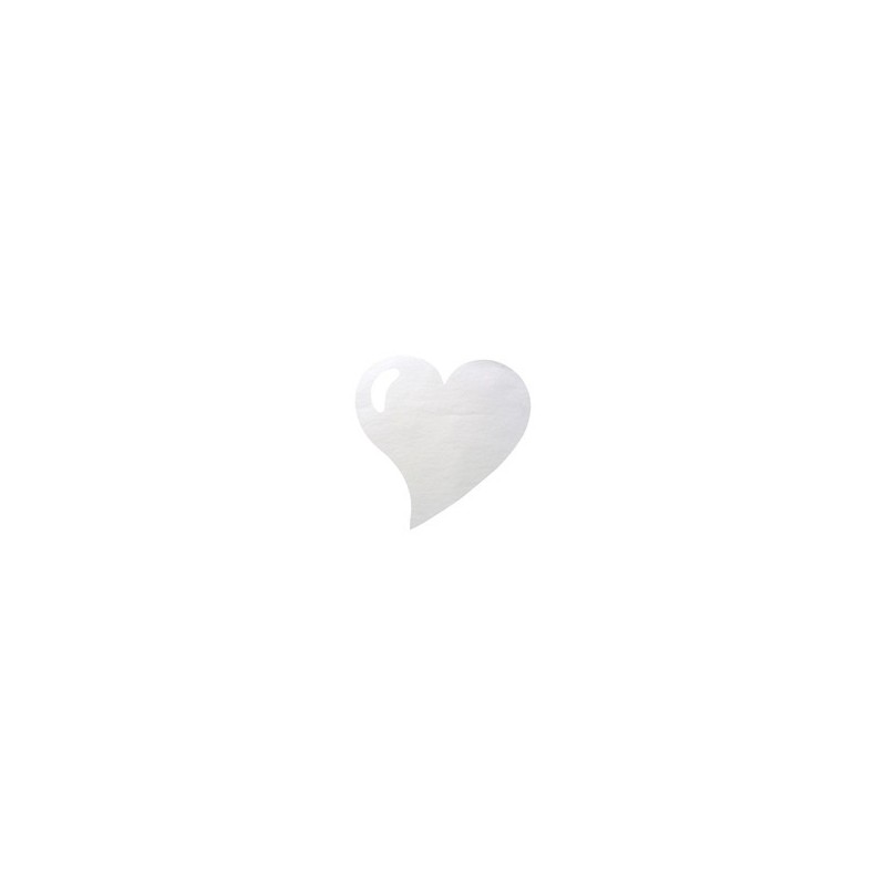 Sottopiatto cuore bianco, borsa da 50 pezzi, 38 x 38 cm Sottopiatto cuore bianco, borsa da 50 pezzi, 38 x 38 cm