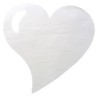 Set de table cœur blanc, sachet de 50 pces, 38 x 38 cm Set de table cœur blanc, sachet de 50 pces, 38 x 38 cm