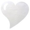 Sottopiatto cuore bianco, borsa da 50 pezzi, 38 x 38 cm