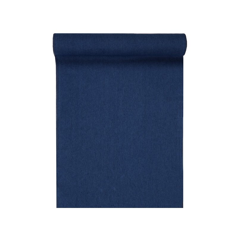 Chemin de table en jean, 28 cm x 3 mètres, bleu Chemin de table en jean, 28 cm x 3 mètres, bleu