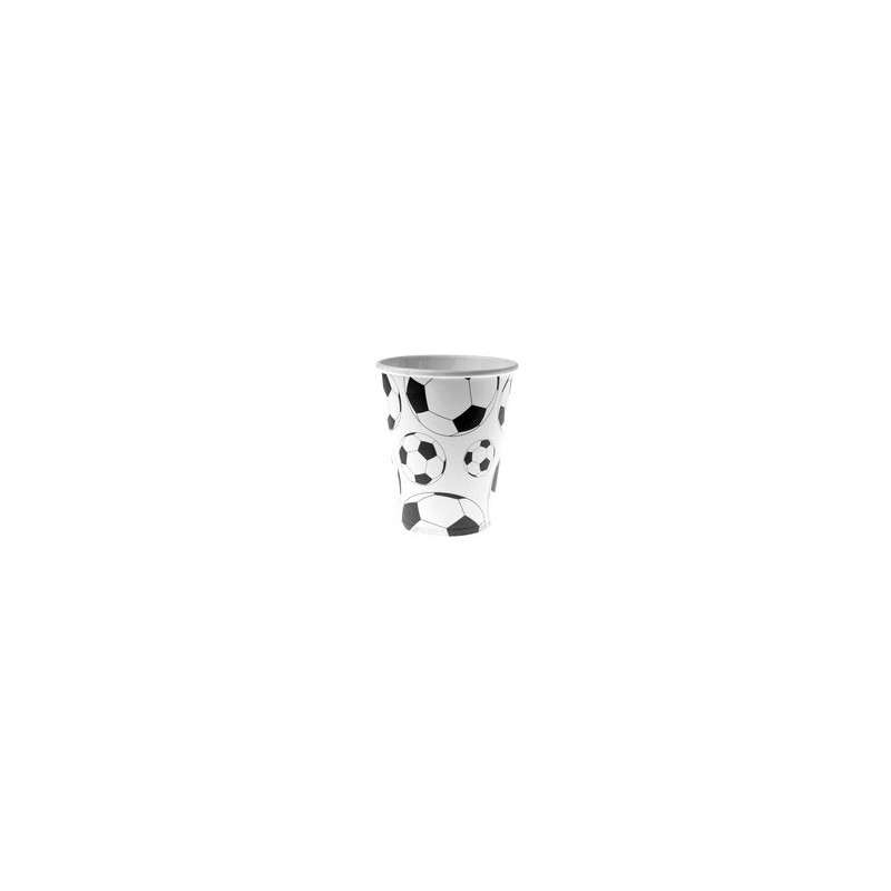 Gobelet motif foot noir , sachet de 10 pces Gobelet motif foot noir , sachet de 10 pces