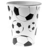 Gobelet motif foot noir , sachet de 10 pces Gobelet motif foot noir , sachet de 10 pces